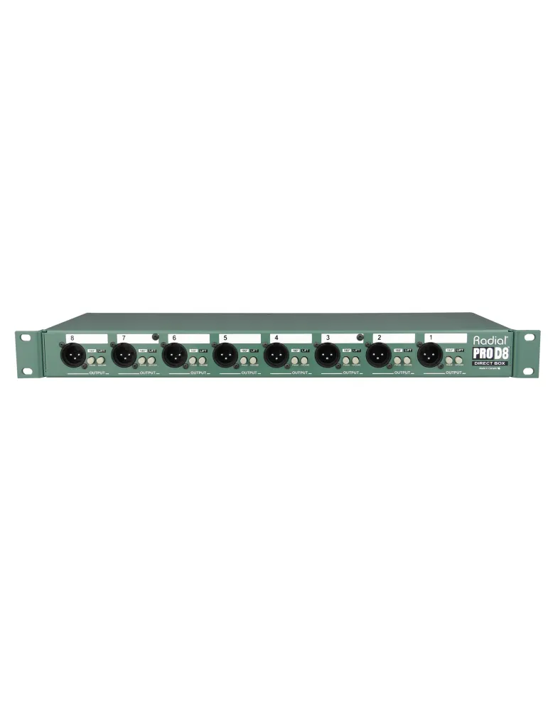  RADIAL ENGINEERING PRO-D8 Racks - D.I. rack 8 channels|MusicGoodDeal 
