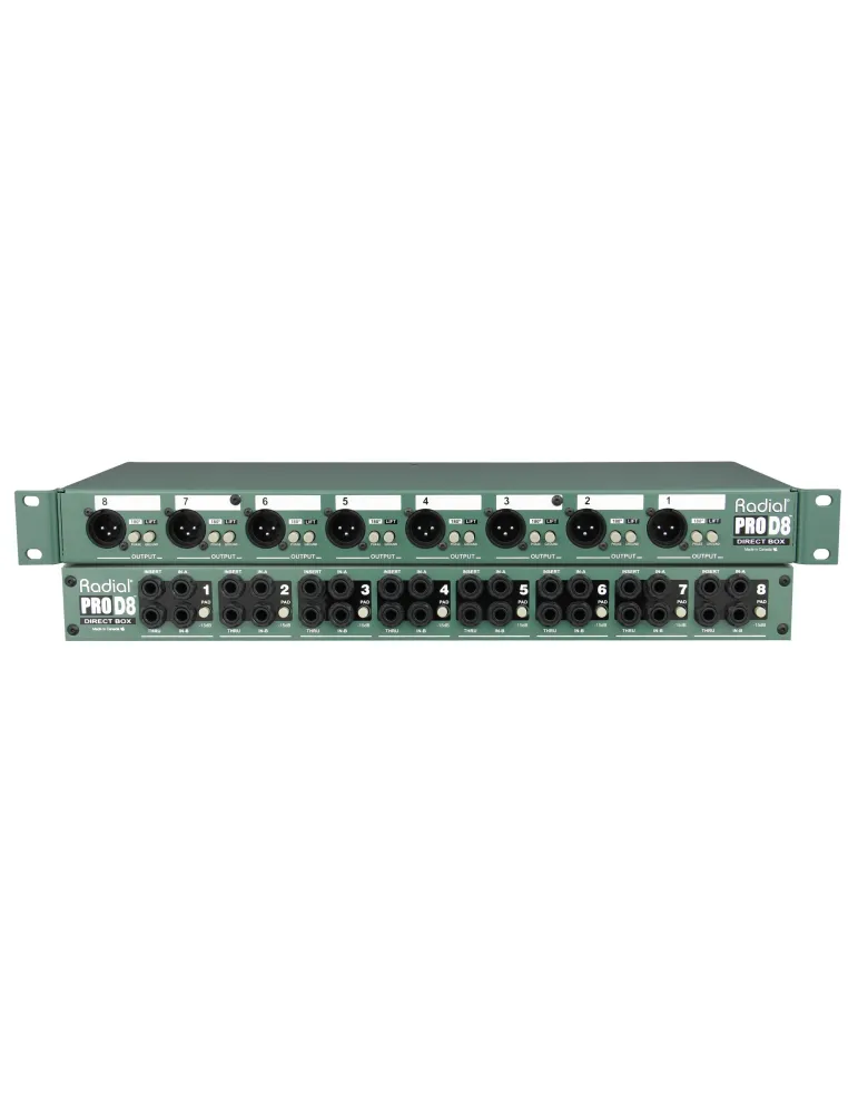  RADIAL ENGINEERING PRO-D8 Racks - D.I. rack 8 channels|MusicGoodDeal 