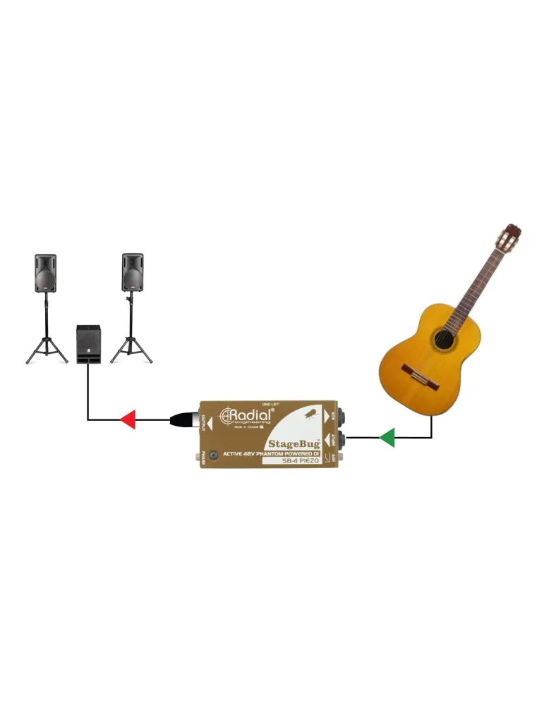  RADIAL ENGINEERING SB-4-PIEZO Direct boxes - I.D. for Piezo microphones|MusicGoodDeal 