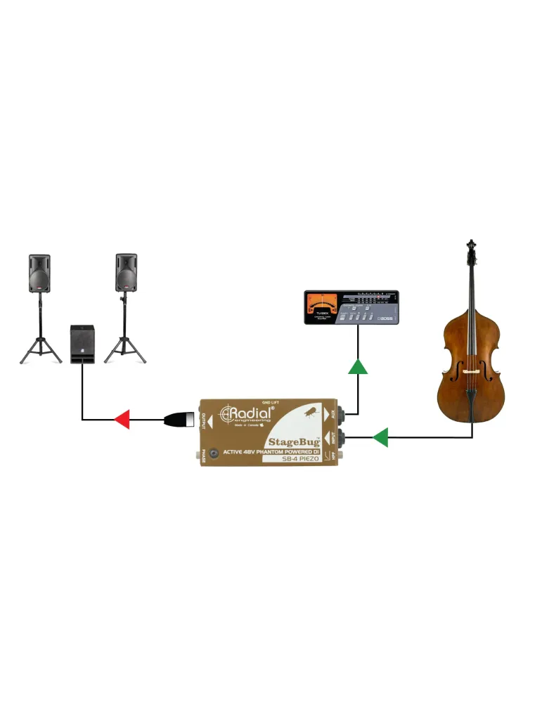  RADIAL ENGINEERING SB-4-PIEZO Direct boxes - I.D. for Piezo microphones|MusicGoodDeal 