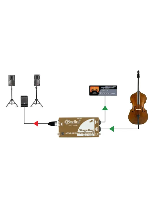  RADIAL ENGINEERING SB-4-PIEZO Direct boxes - I.D. for Piezo microphones|MusicGoodDeal 