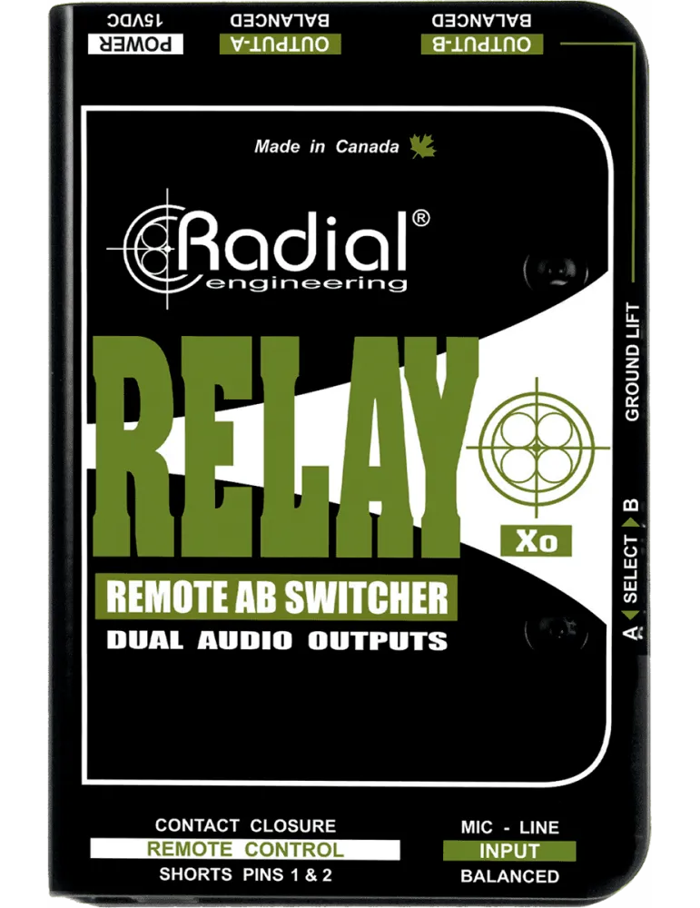  RADIAL ENGINEERING RELAY-XO D.I. - Mikro 1 in 2 out|MusicGoodDeal 