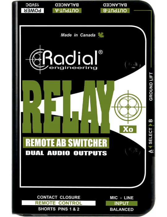  RADIAL ENGINEERING RELAY-XO D.I. - Mikro 1 in 2 out|MusicGoodDeal 