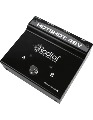 RADIAL ENGINEERING HOTSHOT-48V Wahlschalter - Wippe für Kondensatormikrofon