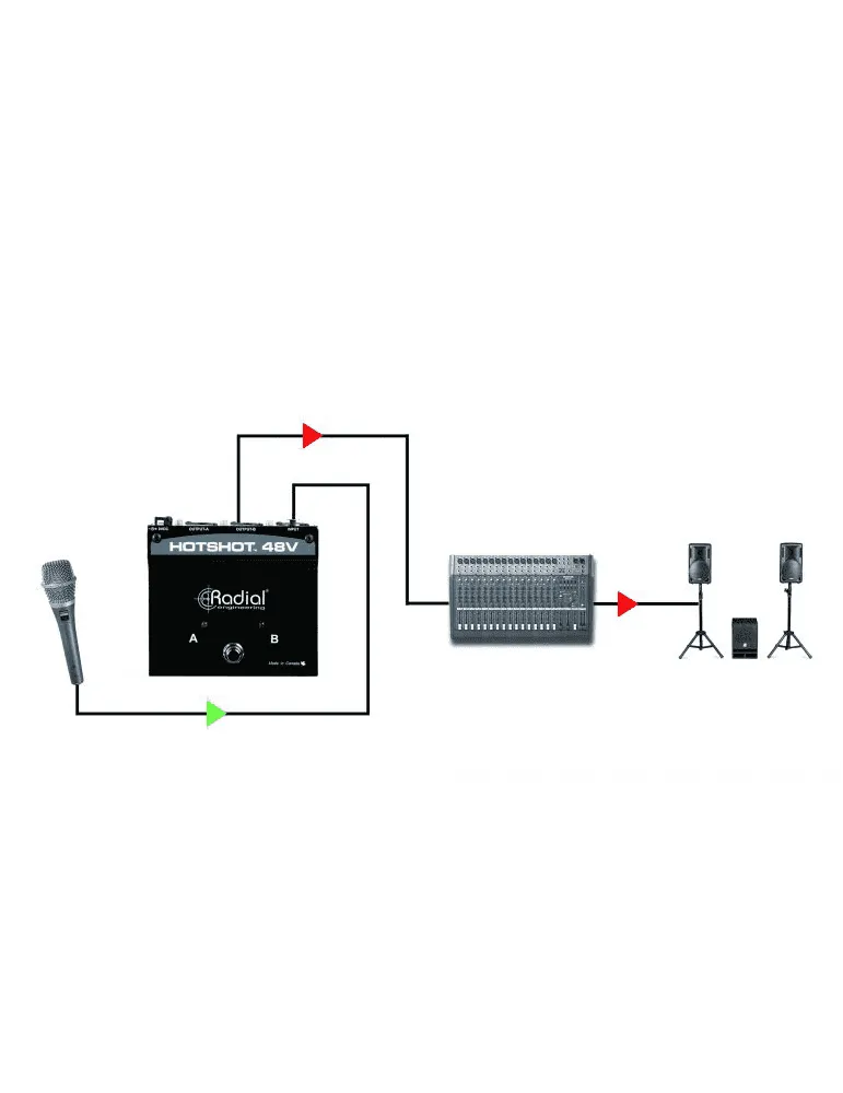 RADIAL ENGINEERING HOTSHOT-48V Wahlschalter - |MusicGoodDeal