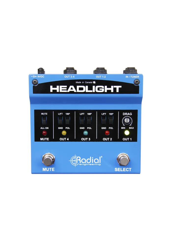  TONEBONE HEADLIGHT Instrumente - Wahlschalter für Verstärker mit 4 Ausgängen|MusicGoodDeal 