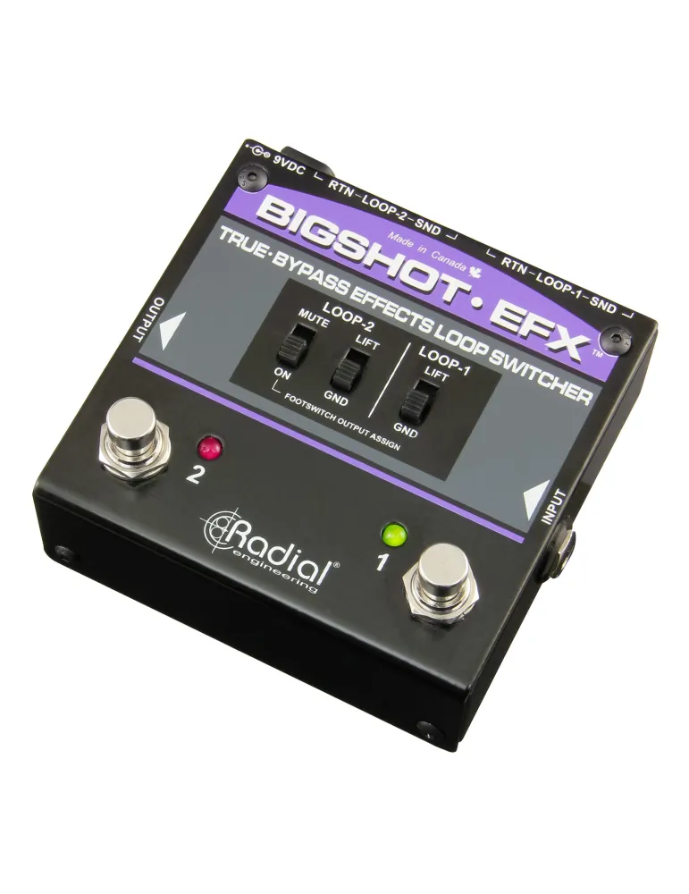  RADIAL ENGINEERING BIGSHOT-EFX Selektoren - Selektor 2 Effektschleifen|MusicGoodDeal 