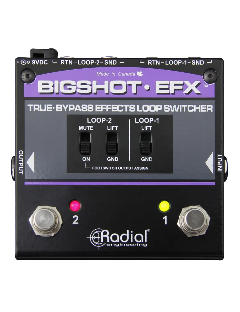  RADIAL ENGINEERING BIGSHOT-EFX Selektoren - Selektor 2 Effektschleifen|MusicGoodDeal 