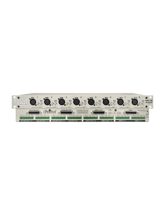  RADIAL ENGINEERING OX8J Racks - 8 Channel Microphone Splitter-Jensen|MusicGoodDeal 