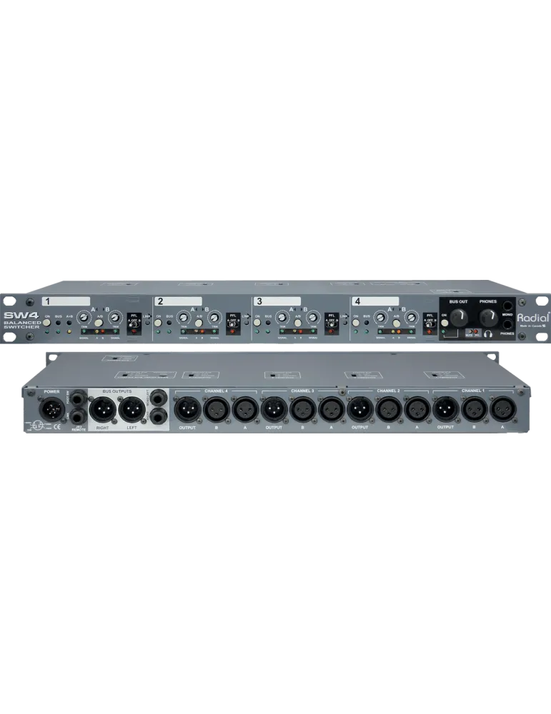  RADIAL ENGINEERING SW4 Racks - 4-Kanal-Audio-Switcher|MusicGoodDeal 