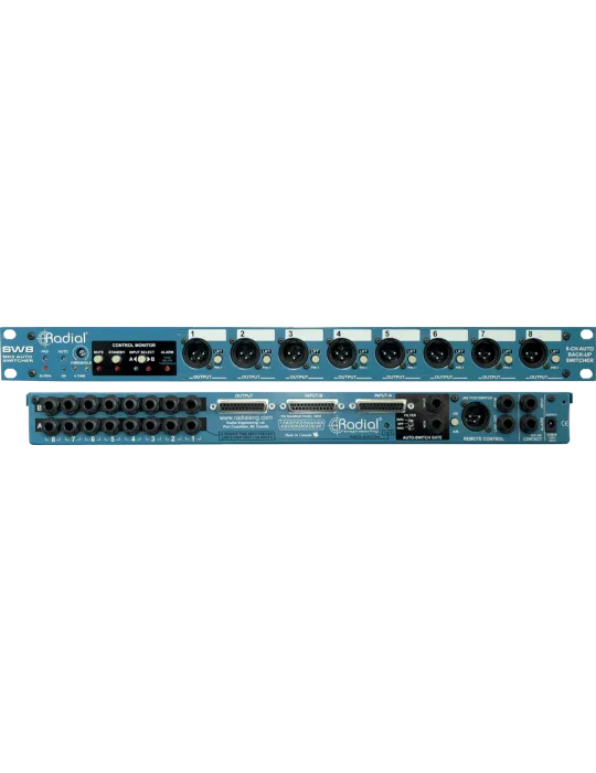  RADIAL ENGINEERING SW8 Racks - Auto-switcher 8 channels|MusicGoodDeal 
