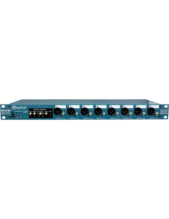  RADIAL ENGINEERING SW8-USB Racks - Auto-Switcher 8 Kanäle, 2 USB|MusicGoodDeal 