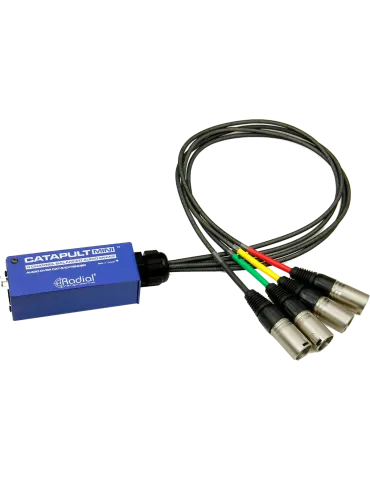  RADIAL ENGINEERING CATAPULT-MINI-RX Snakes - 4 Channel Mini Audio Receiver|MusicGoodDeal 