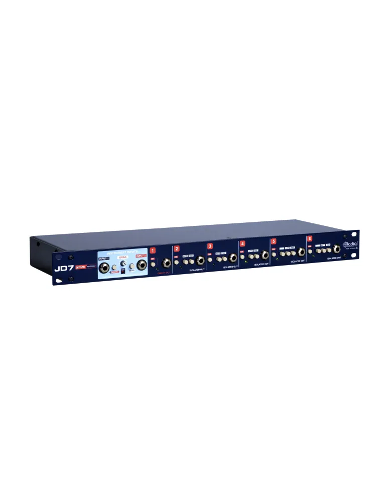  RADIAL ENGINEERING JD7 Racks - Rack reamp 2 in 7 out|MusicGoodDeal 