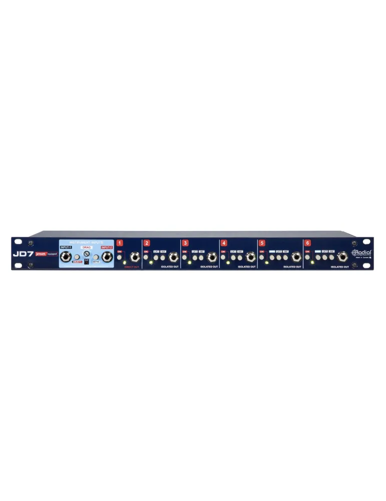  RADIAL ENGINEERING JD7 Racks - Rack reamp 2 in 7 out|MusicGoodDeal 