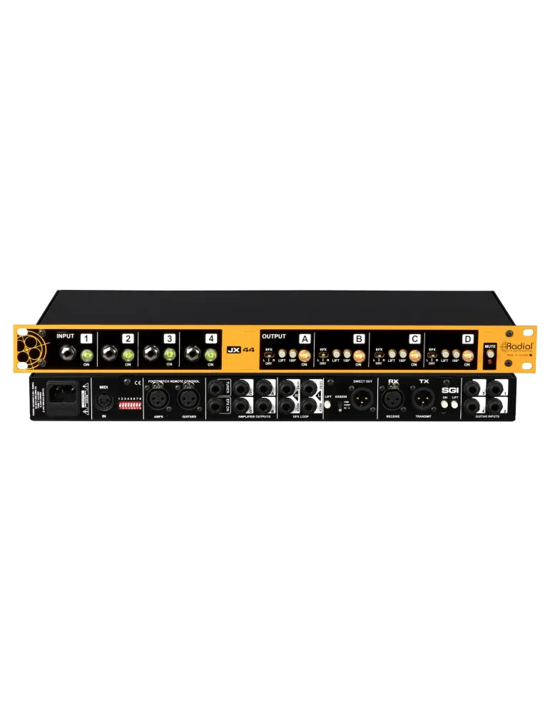  RADIAL ENGINEERING JX44-V2 Racks - Switch guitars 4 inputs/6 outputs|MusicGoodDeal 