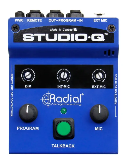  RADIAL ENGINEERING STUDIOQ Splitters - Studio talkback interface with microphone|MusicGoodDeal 