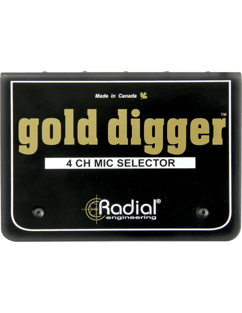  RADIAL ENGINEERING GOLD-DIGGER Splitters - Microphone selector|MusicGoodDeal 