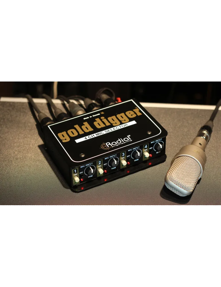  RADIAL ENGINEERING GOLD-DIGGER Splitters - Microphone selector|MusicGoodDeal 