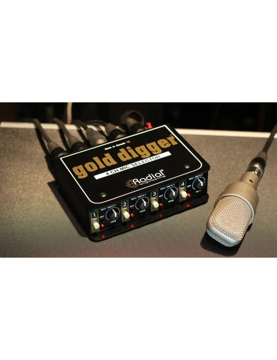  RADIAL ENGINEERING GOLD-DIGGER Splitters - Microphone selector|MusicGoodDeal 