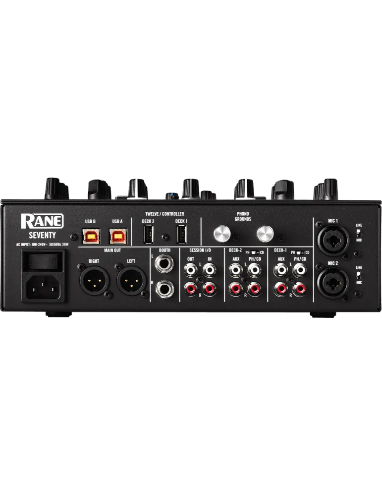  RANE DJ SEVENTY 2 Kanäle, 2 USB, 1,6" OLED-Bildschirm|MusicGoodDeal 
