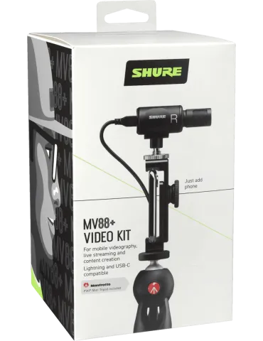  SHURE MV88+DIG-VIDKIT Nomad - Kit de vídeo MV88+ con trípode|MusicGoodDeal  2