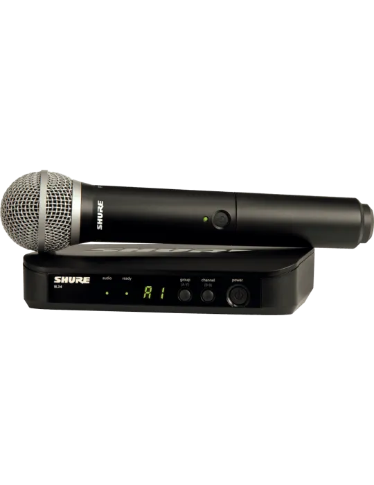  SHURE BLX24E-PG58-M17 Complete single - PG58 handheld transmitter - M17 band|MusicGoodDeal 