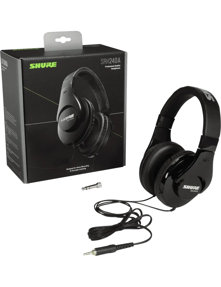  SHURE SRH240A-BK Geschlossener Nomade|MusicGoodDeal 