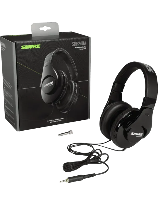  SHURE SRH240A-BK Geschlossener Nomade|MusicGoodDeal 