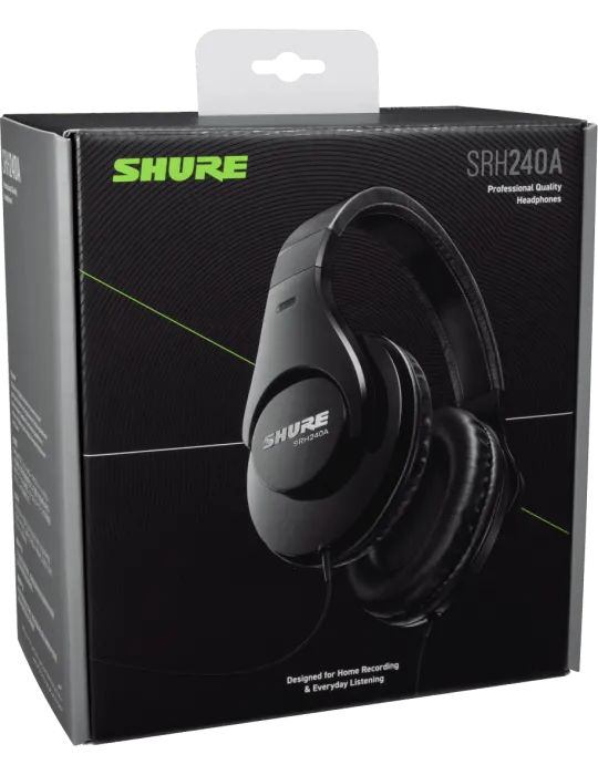  SHURE SRH240A-BK Geschlossener Nomade|MusicGoodDeal 