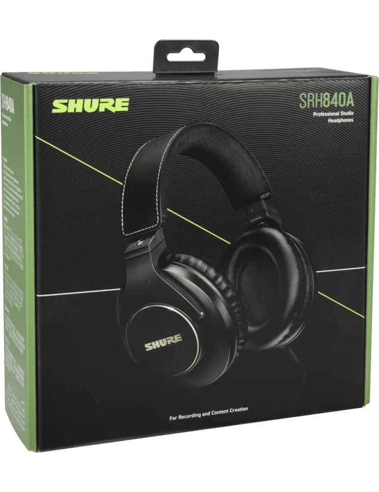  SHURE SRH840A-EFS Profi-Monitoring-Kopfhörer schwarz SRH840A|MusicGoodDeal 
