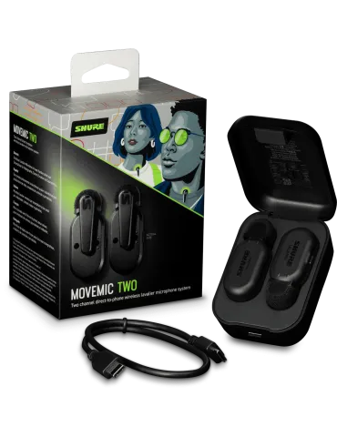 SHURE MV-TWO-Z6 .
 Sender - 2 drahtlose Krawattenmikrofone für unterwegs