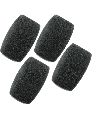  SHURE RK513WS Zubehör - 4 schwarze Windschutzscheiben MX405/410/415/GM4xx|MusicGoodDeal 