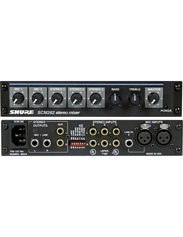  SHURE SCM262E SCM - Mezclador estéreo de 5 entradas|MusicGoodDeal 