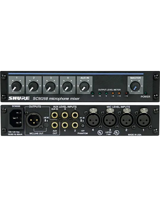  SHURE SCM268E SCM - Mikrofonmischer mit 5 Eingängen|MusicGoodDeal 