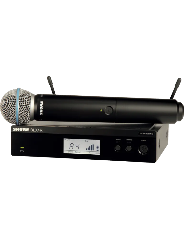  SHURE BLX24RE-B58-M17 Complete rackable - Beta58 handheld transmitter - M17 band|MusicGoodDeal 
