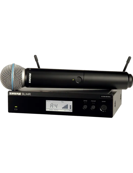  SHURE BLX24RE-B58-M17 Complete rackable - Beta58 handheld transmitter - M17 band|MusicGoodDeal 