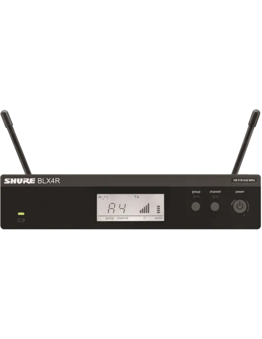  SHURE BLX4RE-M17 Empfänger - Rackable - M17-Band - 662 bis 686MHz|MusicGoodDeal 
