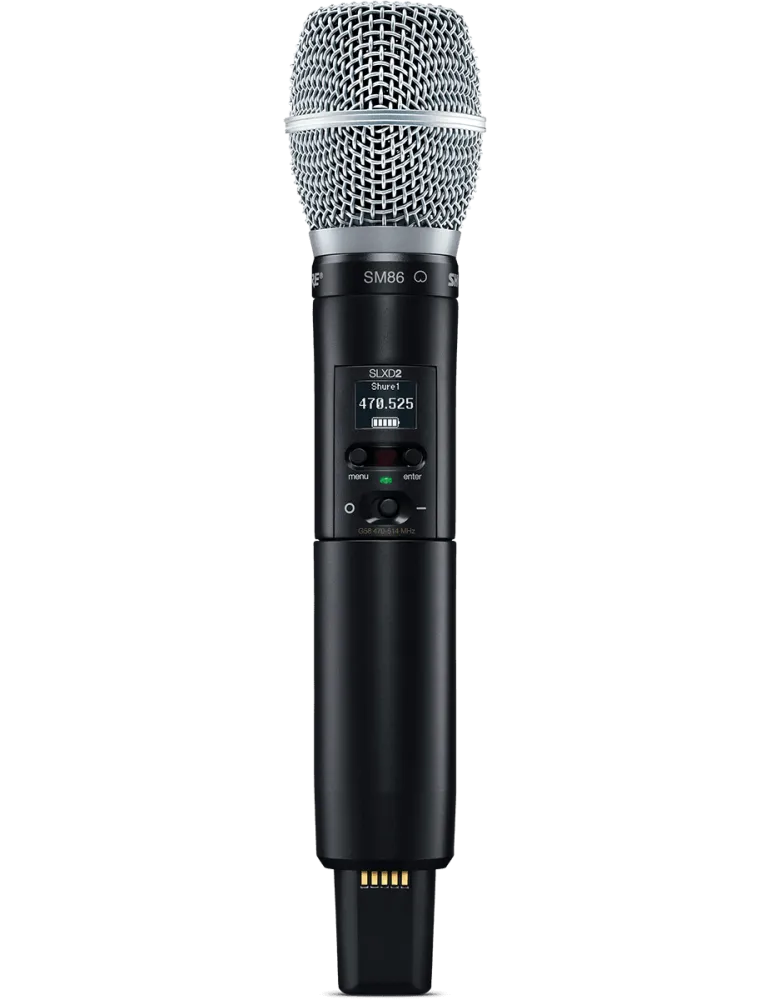  SHURE SLXD2-SM86-J53 Emisor de mano - Emisor de mano SM86 - 562-606 MHz|MusicGoodDeal 