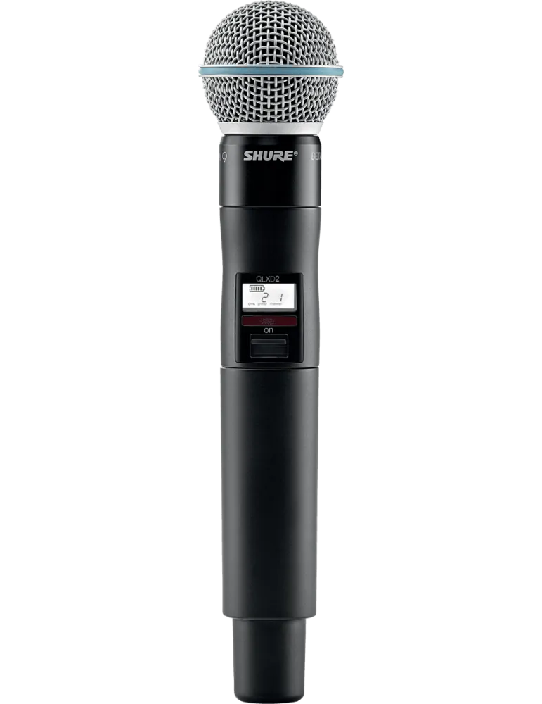  SHURE QLXD2-B58-H51 Emisor de mano - BETA58A - Banda H51 - 534 a 598 MHz|MusicGoodDeal 
