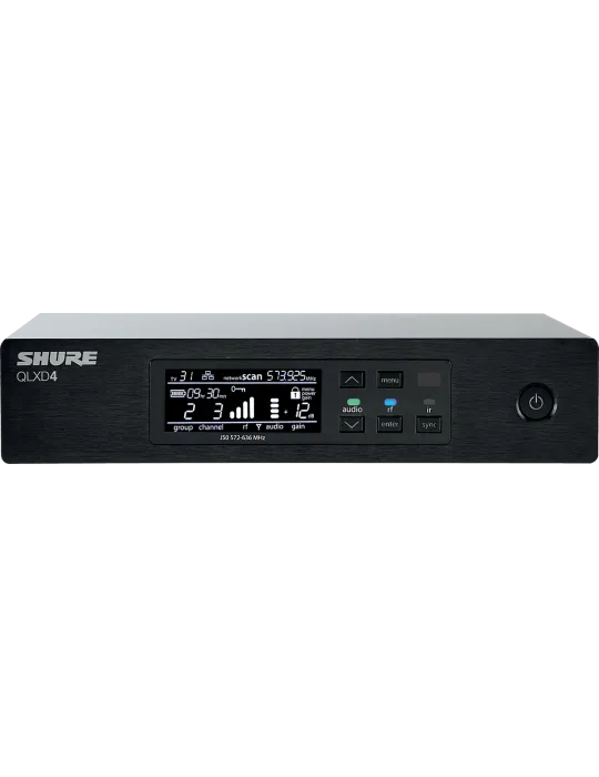  SHURE QLXD4-H51 Receiver - Empfänger - H51-Band - 534 bis 598 MHz|MusicGoodDeal 