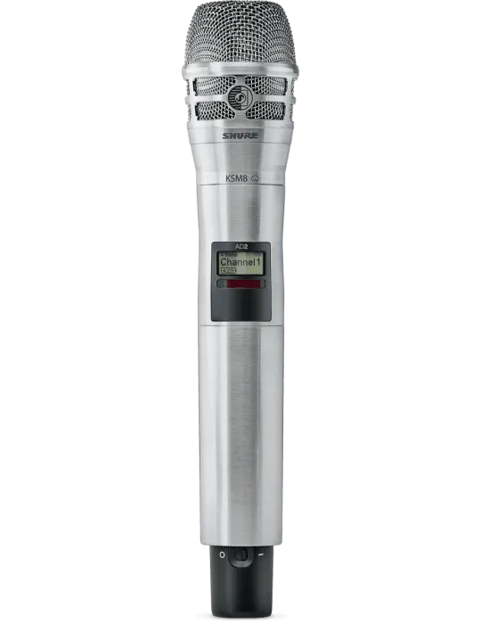  SHURE AD2-KSM8N-G56 Transmisor de mano de la serie AD - AD2 Transmisor de níquel KSM8 - 470-636 MHz|MusicGoodDeal 
