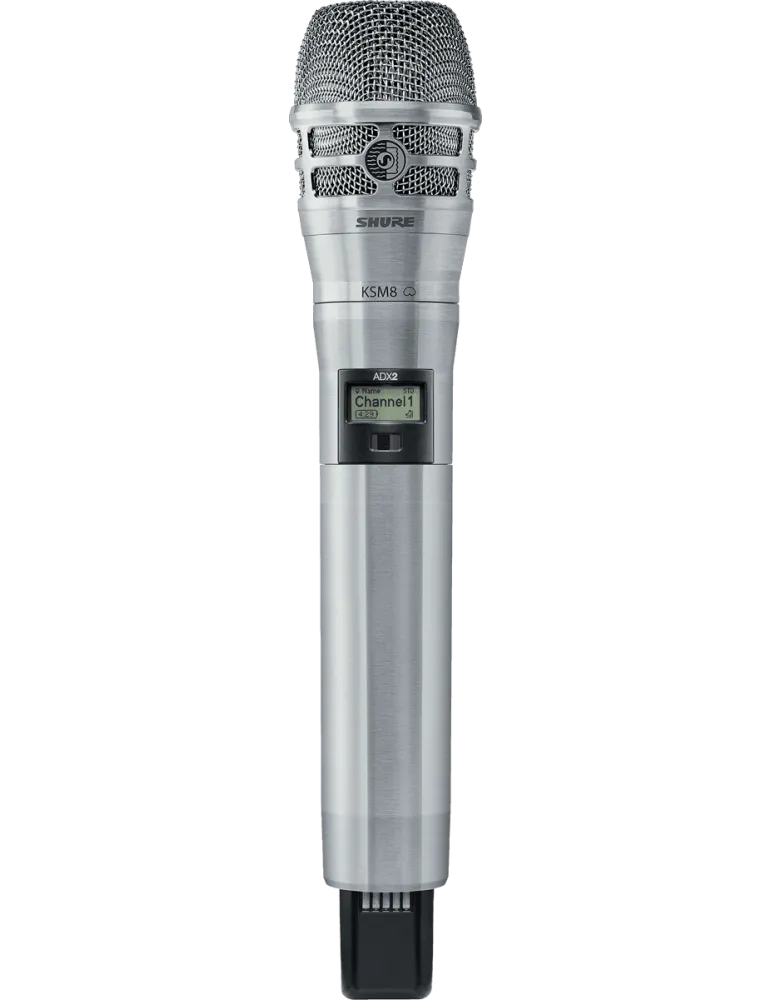  SHURE ADX2-K8N-G56 Transmisor de mano de la serie ADX - Transmisor de mano KSM8N - 470-636 MHz|MusicGoodDeal 