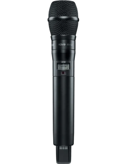  SHURE ADX2-K9B-G56 Transmisor de mano de la serie ADX - Transmisor de mano KSM9B - 470-636 MHz|MusicGoodDeal 