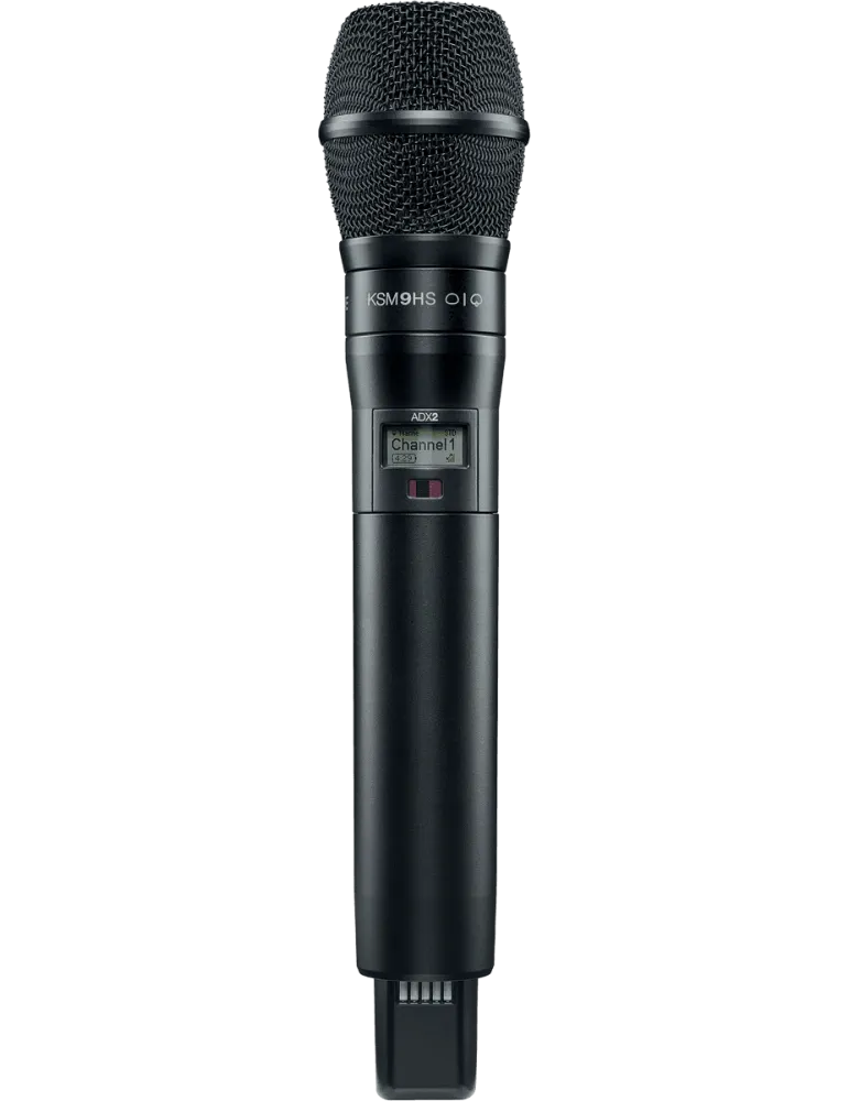  SHURE ADX2-K9HSB-G56 Transmisor de mano de la serie ADX - Transmisor de mano KSM9HSB - 470-636 MHz|MusicGoodDeal 