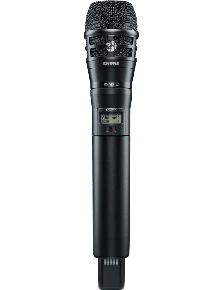  SHURE ADX2FD-K8B-G56 Transmisor de mano de la serie ADX - Transmisor de mano FD KSM8B - 470-636 MHz|MusicGoodDeal 