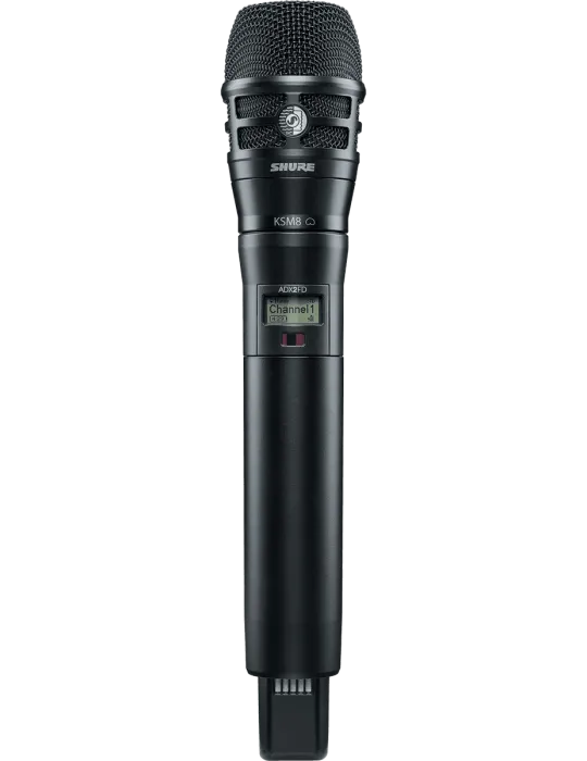  SHURE ADX2FD-K8B-G56 Transmisor de mano de la serie ADX - Transmisor de mano FD KSM8B - 470-636 MHz|MusicGoodDeal 