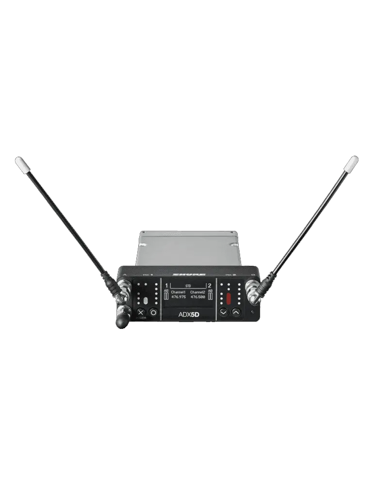  SHURE ADX5D-B Handheld-Empfänger - Dual-Handheld-Empfänger Axient Digital 606-810 MHz|MusicGoodDeal 