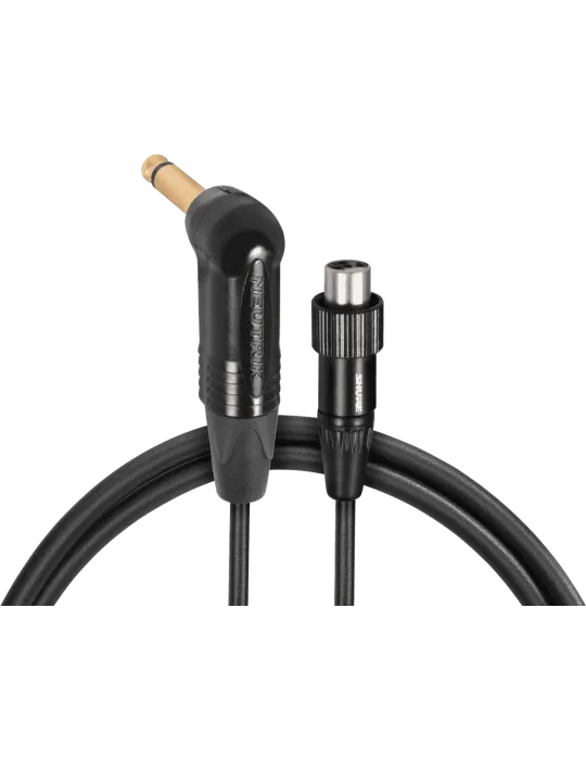  SHURE WA307 Accessories for transmitters - TQG-Jack cable, angled 6.35mm lock.|MusicGoodDeal 