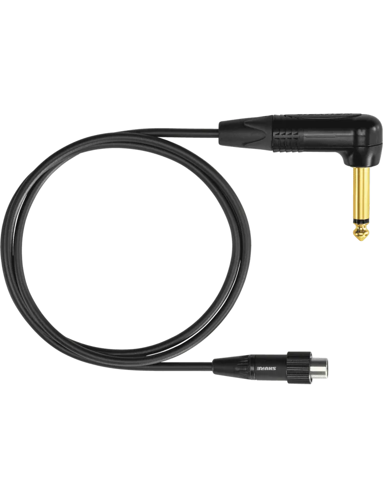  SHURE WA307 Accessories for transmitters - TQG-Jack cable, angled 6.35mm lock.|MusicGoodDeal 